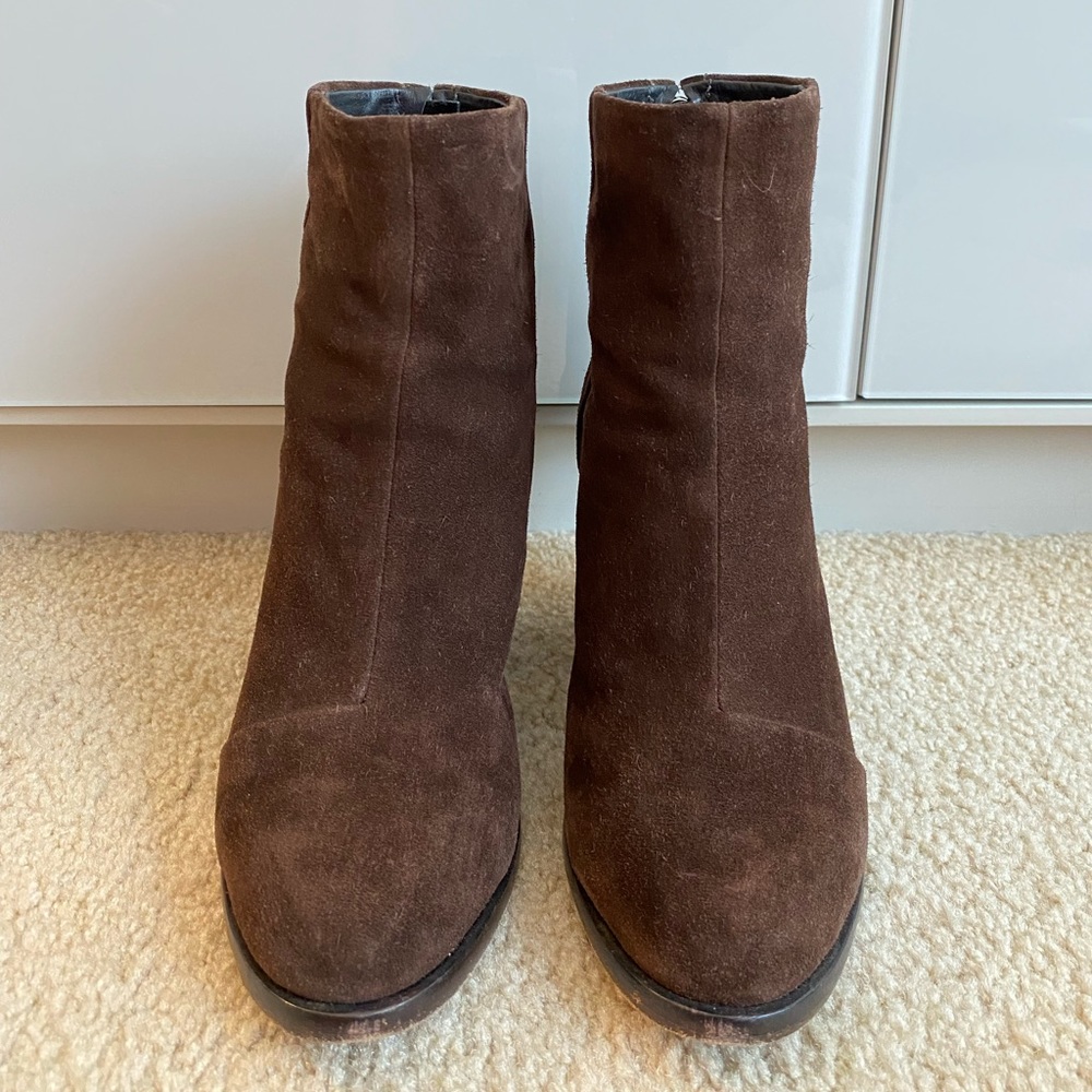 Suede ankle boots